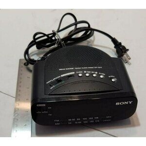 Vtg/Retro Sony ICF-C212 Dream Machine FM/AM LED Alarm Clock Radio Snooze w/Batt